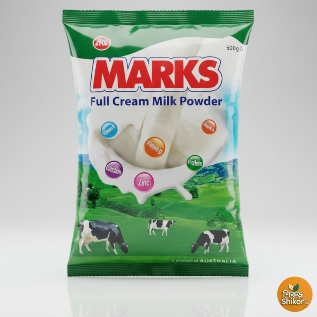Marks Full Cream Milk Powder - 500g: আপনার সকালের চায়ের জন্য সেরা!