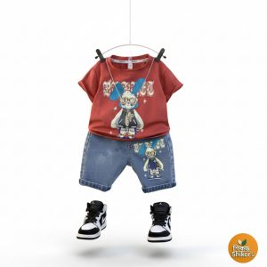 T-Shirt and Pant set for Baby color brown