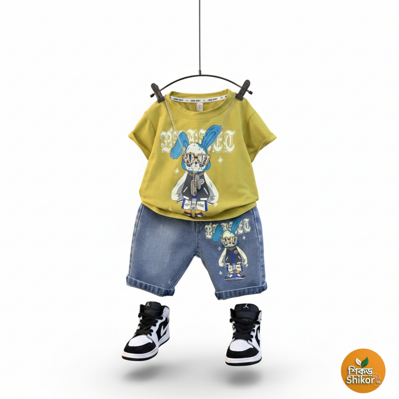 T-Shirt and Pant set for Baby color brown - Image 2