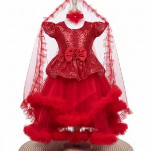Party Princess Frock – New Arrival Red
