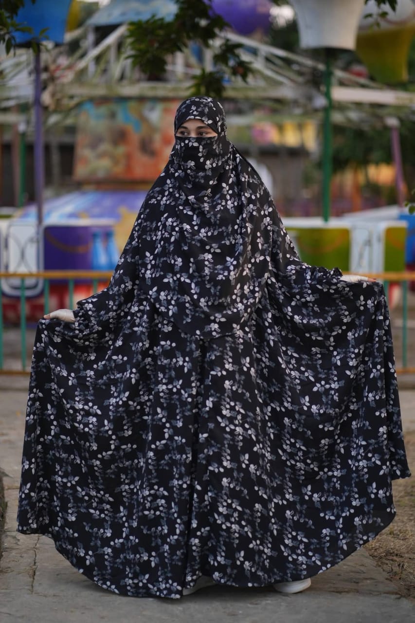 Long Namaji Khimar প্রিমিয়াম এলেক্স প্রিন্ট লং নামাজি খিমার – আরামদায়ক ও বিশাল ঘেরের সমন্বয় Shikorbazar