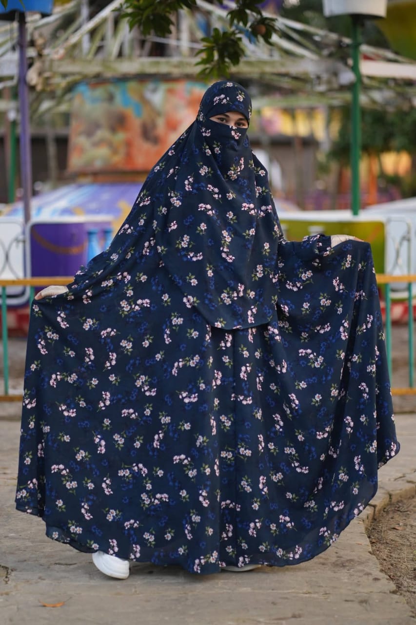 Long Namaji Khimar প্রিমিয়াম এলেক্স প্রিন্ট লং নামাজি খিমার – আরামদায়ক ও বিশাল ঘেরের সমন্বয় Shikorbazar - Image 2