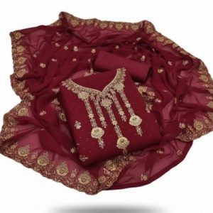 Embroidary Georjet Three Piece