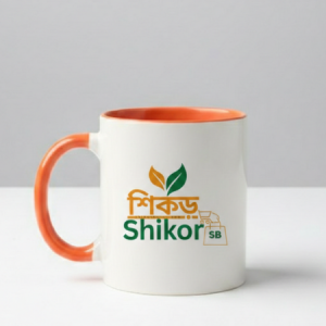 Rim Color Round Handle Coffee, Tea, Water Mug Shikor
