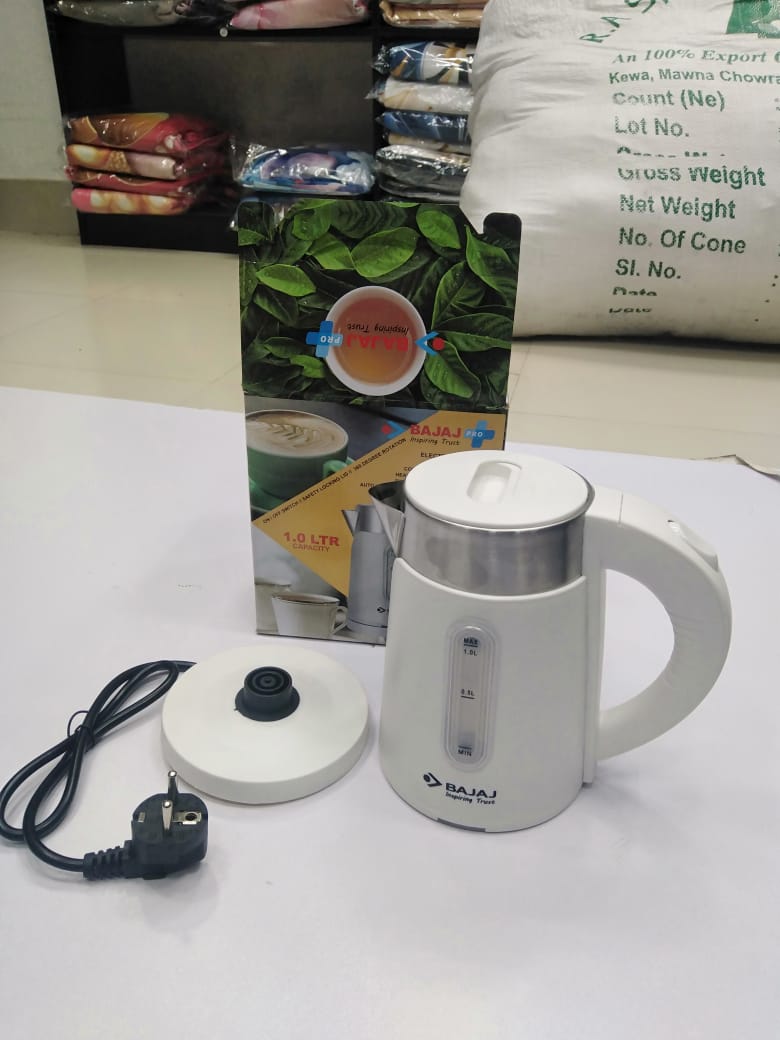 Bajaj Majesty New 1-Litre Cordless Kettle (White) - Image 4